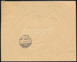 1926 Ajánlott levél Németországba 10.000K bérmentesítéssel / Registered cover with 10.000K to German...