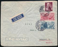 1946 Légi levél Budapestre / Airmail cover to Budapest "LISBOA"