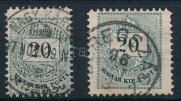 1881 2 db 20kr elfogazva / shifted perforation