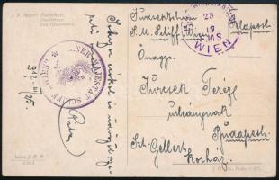 1917 Tábori posta képeslap / Field postcard "S.M.S. WIEN"