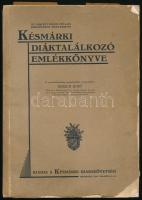 Az 1928. évi május hó 6-án Budapesten megtartott késmárki diáktalálkozó emlékkönyve. Szerk.: Krisch Jenő. Bp., [1928], Késmárki Diákszövetség (ifj. Keller Ernő-ny.), 168 p.+ 26 (fekete-fehér fotók) t. Egyetlen kiadás. Kiadói papírkötés, sérült, szétvált borítóval, helyenként kisebb lapszéli ázásnyomokkal.