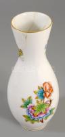 Herendi Viktória mintás váza. Jelzett, ragasztott, m: 15 cm