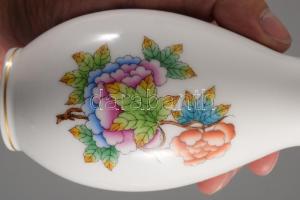 Herendi Viktória mintás váza. Jelzett, ragasztott, m: 15 cm