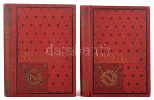 Forradalom és császárság sorozat 2 kötete:  Seress László: Bonaparte II. köt., Adorján Andor: A császárság. II. köt. Bp., 1913-1914., Singer és Wolfner. Kiadói aranyozott, festett egészvászon-kötések, kopott, foltos borítókkal, egy köteten kis sérüléssel.