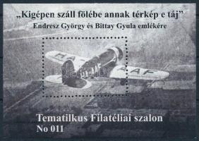 2023 Tematikus Filatéliai szalon - Endresz György és Bittay Gyula emlékére emlékív 011 sorszámmal