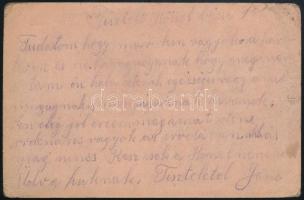 1916 Tábori posta levelezőlap / Field postcard "K.u.k. Benzinelektro-Feldbahn Nr.1." + &qu...