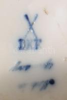 cca 1890-1920 Dornheim, Koch, &amp; Fischer porcelán szék asztaldísz, jelzett, ragasztott, 13x12...