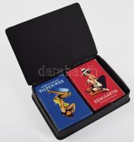 Pin up römikártya, 2 pakli, tokban