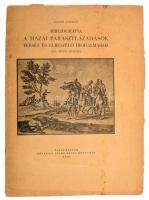 Geréb László: Bibliográfia a hazai parasztlázadások verses és elbeszélő irodalmához   H-.n. 1949. 27p. 2 t. Kiadói papírborítóval, kis sérüléssel