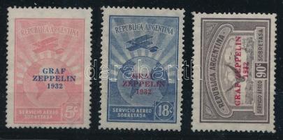 Argentína 1932 Mi 384-386 (Mi EUR 130,-)