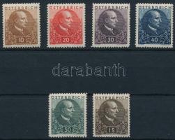 Ausztria 1930 Mi 512-517 (Mi EUR 180,-)
