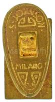 Olaszország DN(~1932) "FIAT" zománcozott bronz gomblyuk jelvény, "S. JOHNSON MILANO&q...