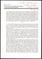 Majoros Valéria: Tihanyi Lajos festőkortársairól II. Az egyetemes művészet képviselői. DEDIKÁLT! Különlenyomat, Ars Hungarica 1992/1, [99]-114 p.