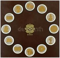 Mexikó 1976. Az aztékok kincsei - A Mexikóvárosi Nemzeti Antroplógiai Múzeum emlékérem kiadása, 12 d...