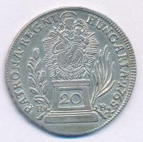 1765K-B 20kr Ag "Mária Terézia" (6,59g) T:AU,XF Hungary 1765K-B 20 Kreuzers Ag "Maria Theresia" Kremnica (6,59g) C:AU,XF Krause KM#366