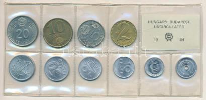 1984. 2f-20Ft (10xklf) érmés forgalmi sor fóliatokban T:UNC Adamo FO17