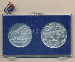 1974. 50Ft Ag "MNB" + 100Ft Ag "MNB" érmepár eredeti, plombált, "MNB" ...