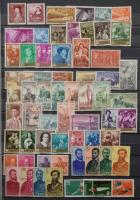 Európai országok bélyegei, főleg spanyol, görög, belga, oszták bélyegek 15 lapos, A/4-es berakóban