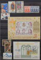 Európai országok bélyegei, főleg spanyol, görög, belga, oszták bélyegek 15 lapos, A/4-es berakóban