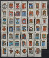 Európai országok bélyegei, főleg spanyol, görög, belga, oszták bélyegek 15 lapos, A/4-es berakóban