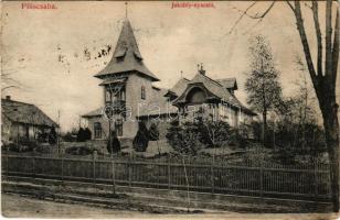 1913 Piliscsaba, Jakabfy nyaraló, villa. Blau Adolf kiadása (fl)