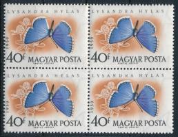 1959 Lepke (I.) 40f négyes tömb szépen elfogazva