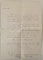 Osztrák-Magyar Monarchia 1884. "OESTERR. KAISER L. EISERNE KRON- ORDENS- DIPLOM III. CLASSE&quo...