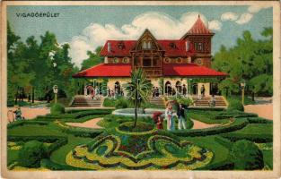 Magyarkanizsa, Ókanizsa, Ó-Kanizsa, Stara Kanjiza; Csodakút artézi fürdő, vigadó épület. Posner / spa, bath. litho (ázott / wet damage)