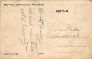 Magyarkanizsa, Ókanizsa, Ó-Kanizsa, Stara Kanjiza; Csodakút artézi fürdő, vigadó épület. Posner / sp...