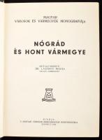 Dr. Ladányi Miksa (szerk.): Nógrád és Hont vármegye. Magyar városok és vármegyék monográfiája. Bp., 1934, Magyar Városok Monográfiája Kiadóhivatala. Kiadói dombornyomott, aranyozott egészvászon kötés, gerinc sérült, kopottas állapotban.