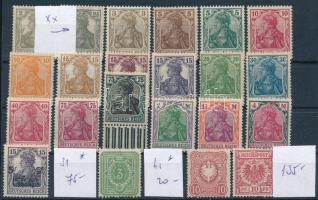 Deutsches Reich összeállítás stecklapon