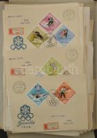 1968 Kb. 150 db javarészt címezetlen FDC és küldemény