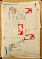 1973 Kb. 100 db javarészt címezetlen FDC