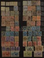 Hagyatéki anyag, benne 10 db kisebb-nagyobb berakó és album sok-sok bélyeggel (Spanyolország, Svájc,...