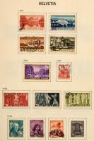 Hagyatéki anyag, benne 10 db kisebb-nagyobb berakó és album sok-sok bélyeggel (Spanyolország, Svájc,...