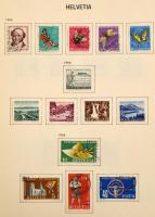 Hagyatéki anyag, benne 10 db kisebb-nagyobb berakó és album sok-sok bélyeggel (Spanyolország, Svájc,...