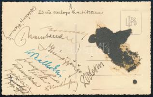 1939 Alsóapsa (Nizsnya Apsa), Kárpátalja, a 23. egészségügyi oszlop tisztikara az alsóapsai gyengélk...