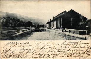 1912 Petrozsény, Petrosani; Pályaudvar, vasútállomás. Weisz Testvérek kiadása / railway station (EK)