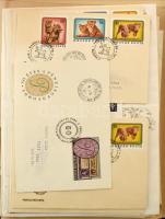 1976 Kb. 70 db javarészt címezetlen FDC