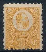 1871 Réznyomat 2kr eredeti gumival és eredeti fogakkal, postatiszta állapotban, enyhén decentrált (22.000)  Certificate: Visnyovszki (fénymásolat / photocopy)