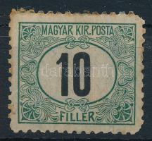 1903 Zöldportó 10f 11 1/2 fogazással (60.000) (rozsda / stain)