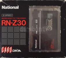 National RN-Z30 mikrokazettás diktafon, dobozában.