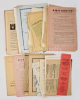 ca 1930-1960 Könyves témájú reklámok, prospektusok egy tételben