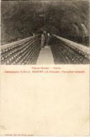 Pozsony, Pressburg, Bratislava; Hubert J. E. Pezsgőbor pincéi, pezsgőgyár, belső. Czettel és Deutsch / Champagner-Kellerei, Champagnerfabrik / champagne factory, cellars, interior (r)