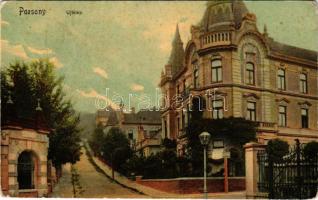 1909 Pozsony, Pressburg, Bratislava; Újtelep / Neustift / villa district (kopott sarkak / worn corners)