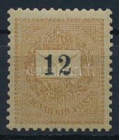 1899 12kr 12 : 11 3/4 fogazással, luxus POSTATISZTA minőségben (44.000)