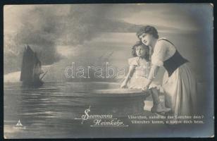 1915 Tábori posta képeslap piros "TELEGRAPHENBUREAU DER K.U.K. KRIEGSMARINE IN POLA" , &qu...