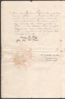 1906 Eperjes, Vályi János (1837-1911) eperjesi görögkatolikus püspök autográf aláírása latin nyelvű ...