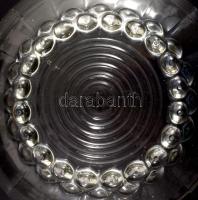 Kristályüveg kínáló, hibátlan, d: 22,5 cm, m: 9,5 cm