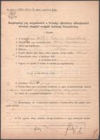 1938 Miskolc, Szegénységi jog megadásáért a bírósági eljárásban előterjesztett kérelem alapjául szol...